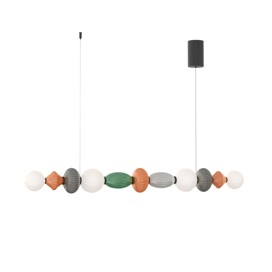 Modern Multicolor Glass Pendant Light