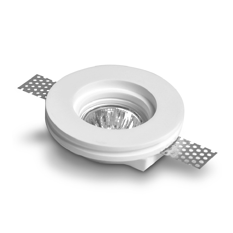 Trimless Recessed Downlight – Round Gypsum Body