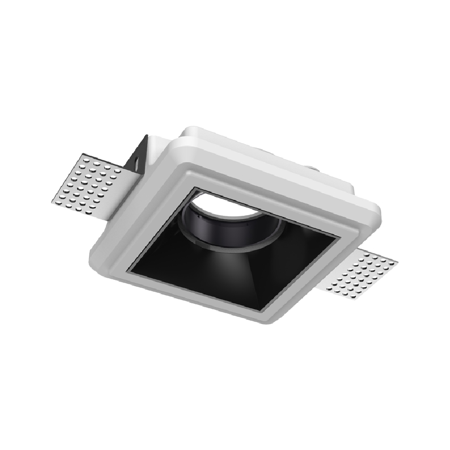 Square Gypsum Body with Black Reflector
