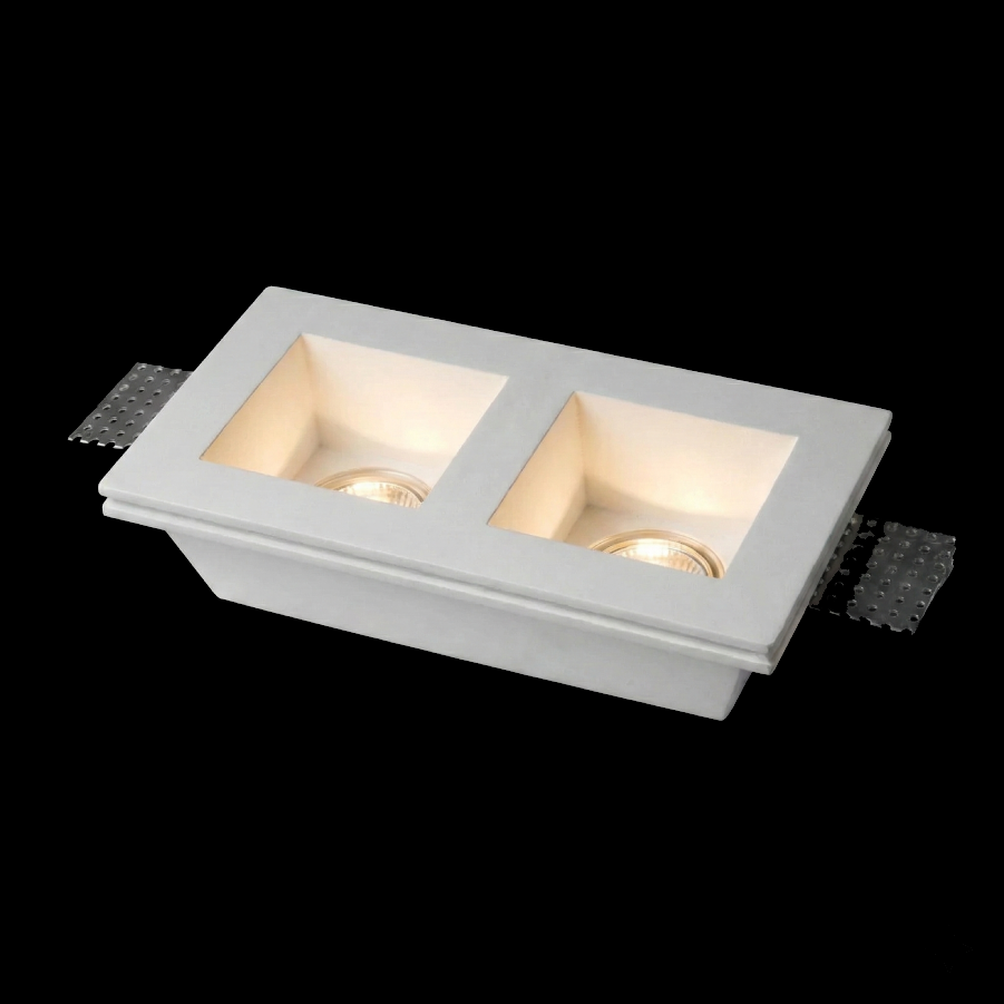 Double Recessed Gypsum Ceiling Light Fixture - Image 2