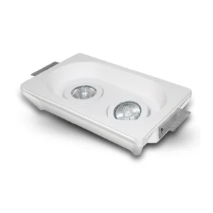 Recessed Downlight – Double Oval Gypsum Body