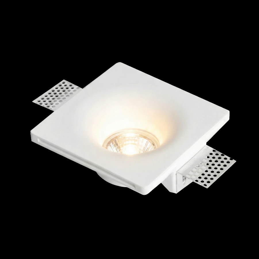 Square Adjustable Gypsum Light Fixture - Image 2