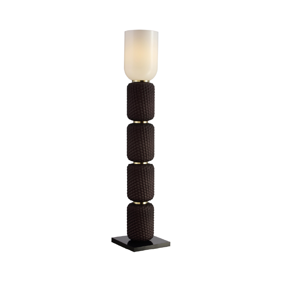 Modern Textured Column Floor Lamp