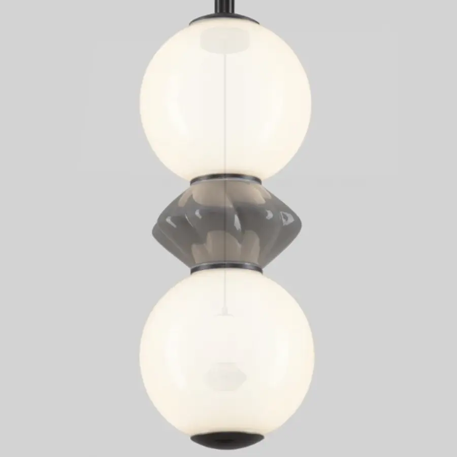 Modern Double Globe Pendant Light - Image 5