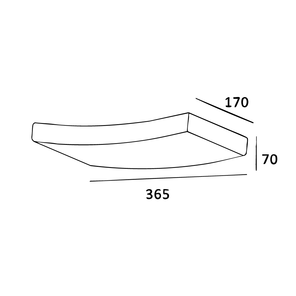 Curved Gypsum Wall Surface Light - Image 3