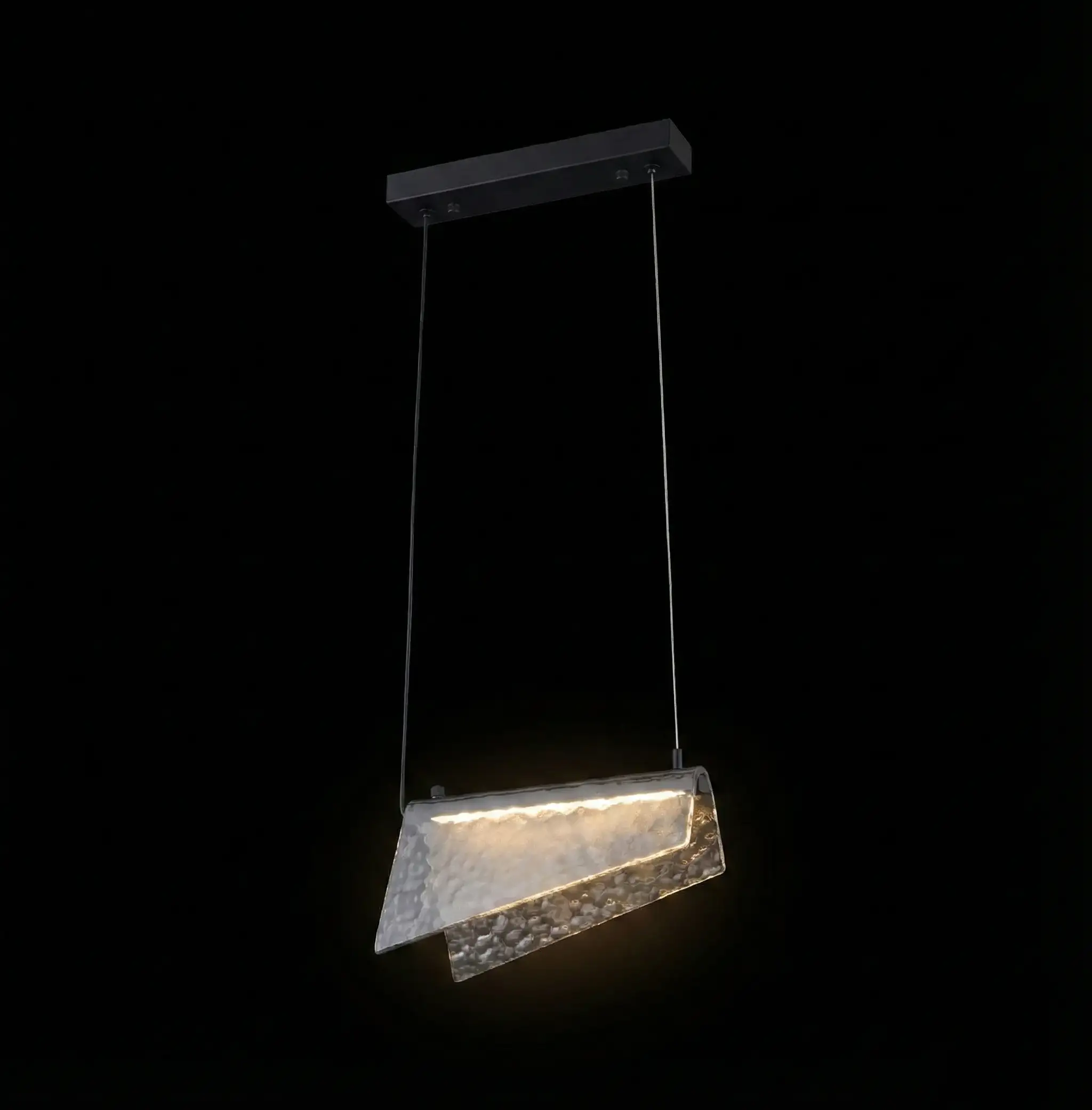 Modern Hammered Metal Linear - Image 2