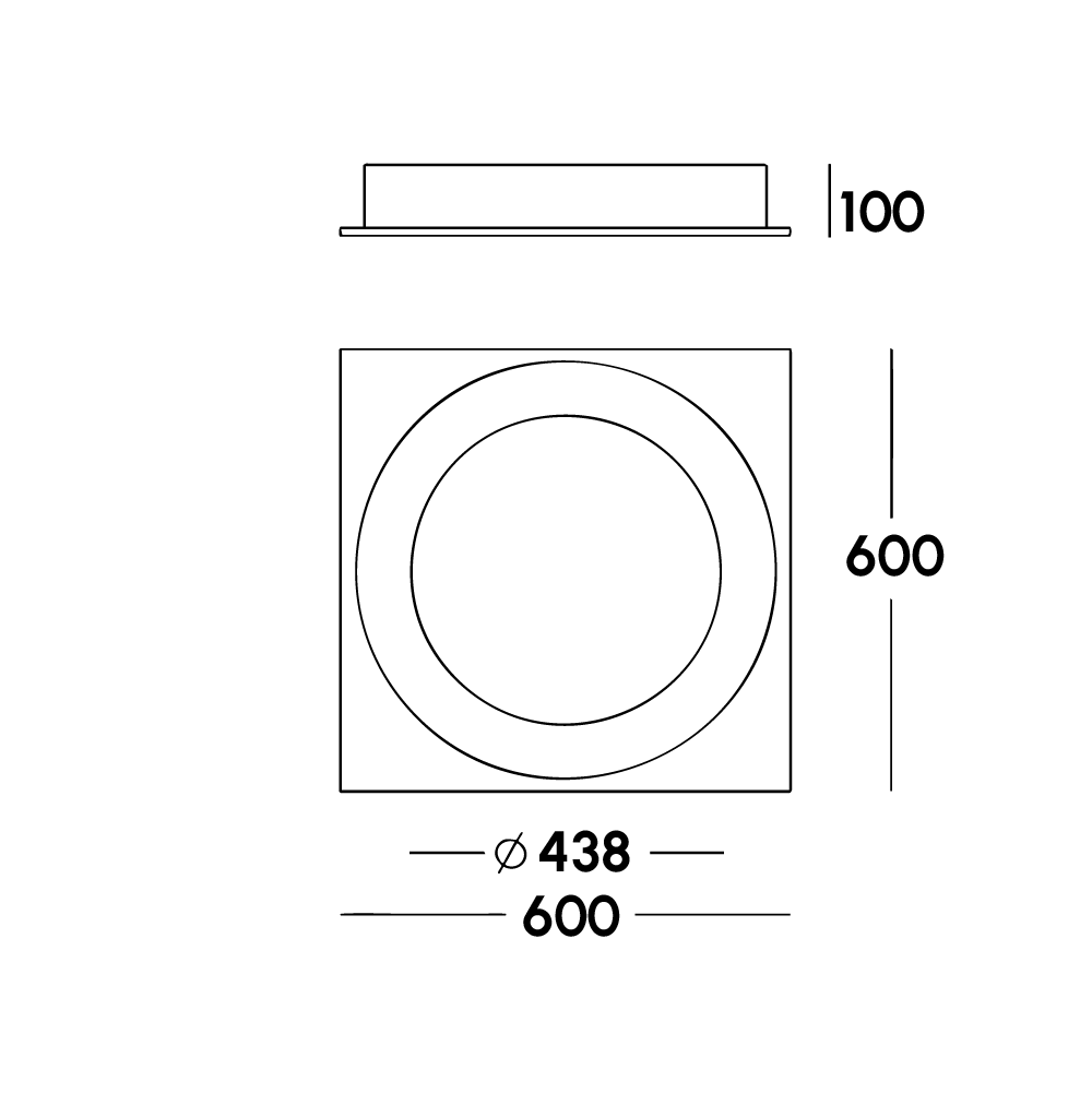 Minimalist LED Ceiling Fixture - Image 2