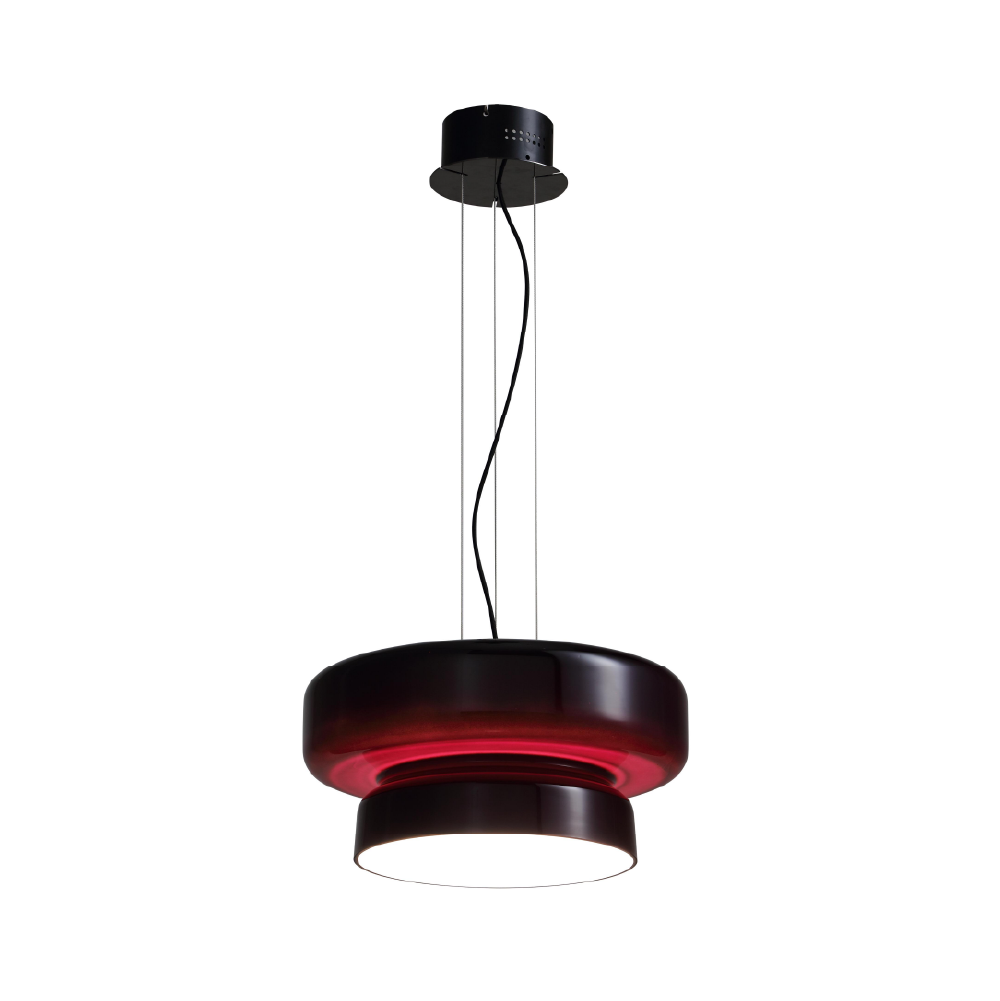 Modern Amber Glass Pendant Light