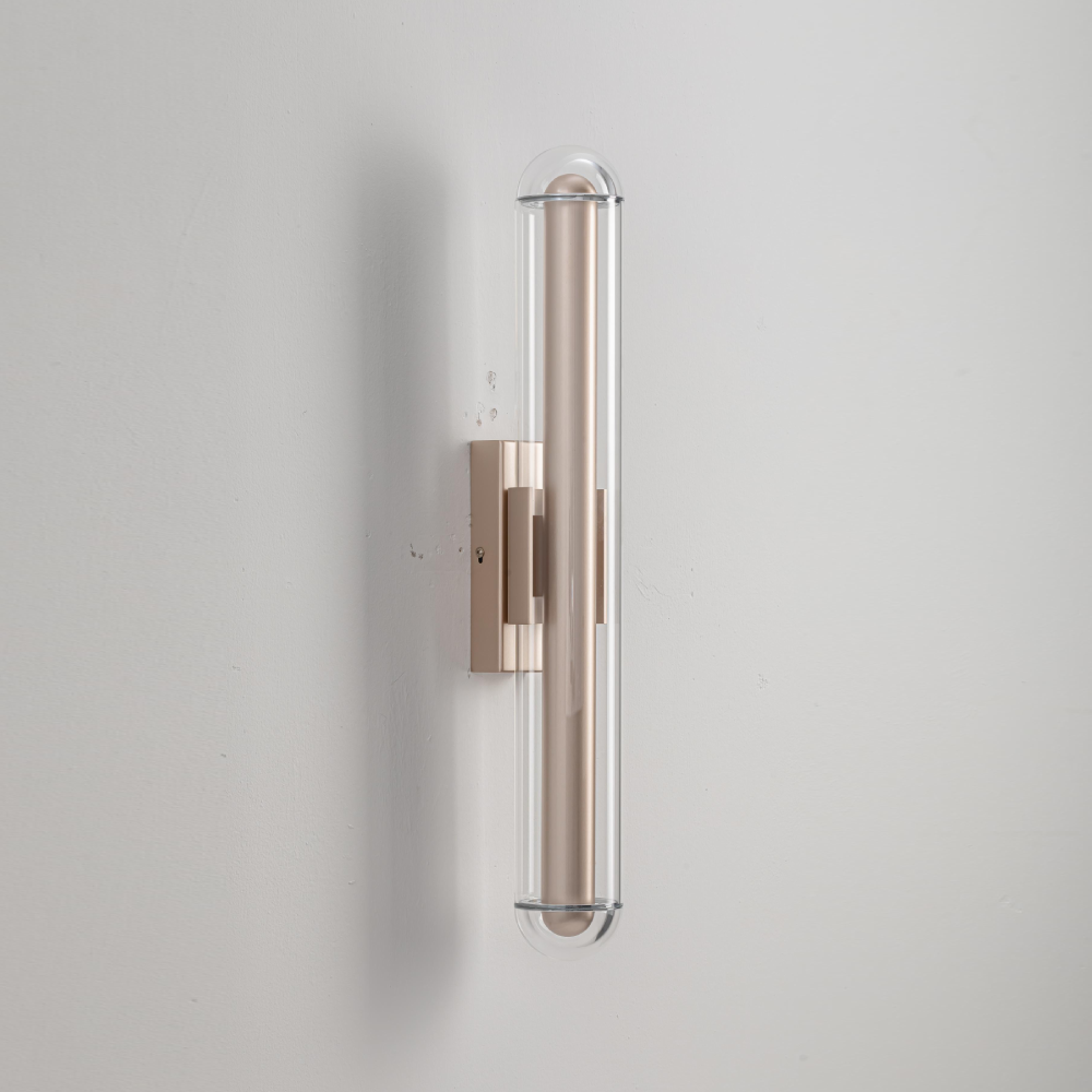 Wall Lamp – Modern Beige & Glass LED Light - Image 3