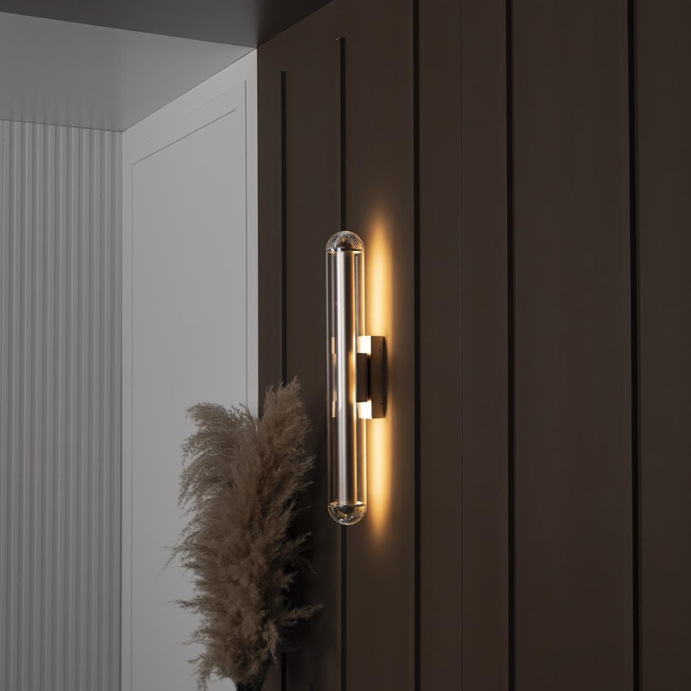 Wall Lamp – Modern Beige & Glass LED Light - Image 6