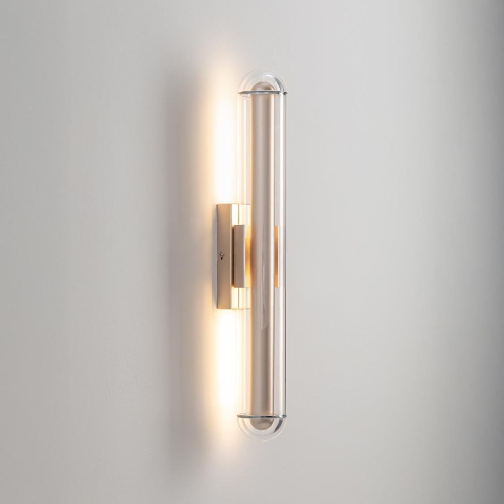 Wall Lamp – Modern Beige & Glass LED Light - Image 4