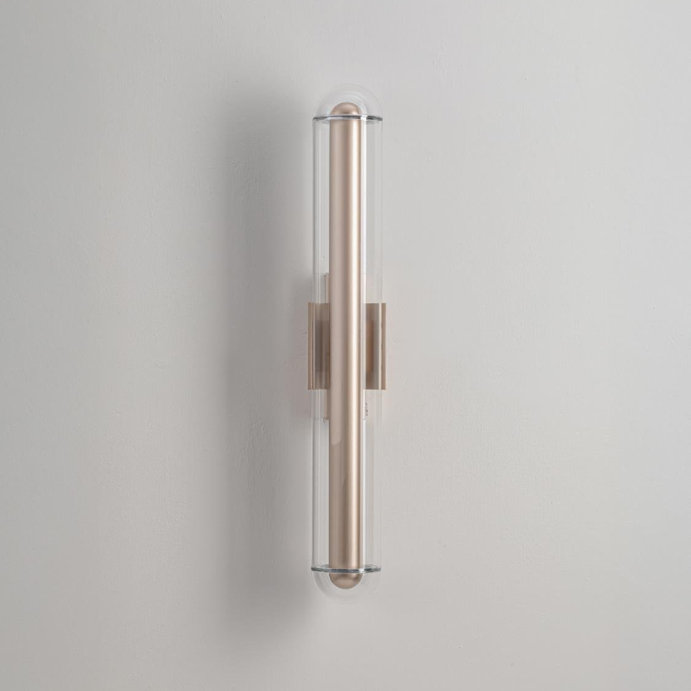 Wall Lamp – Modern Beige & Glass LED Light - Image 2