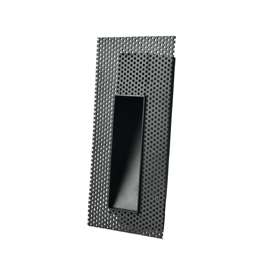 Rectangular Black Recessed Step Light
