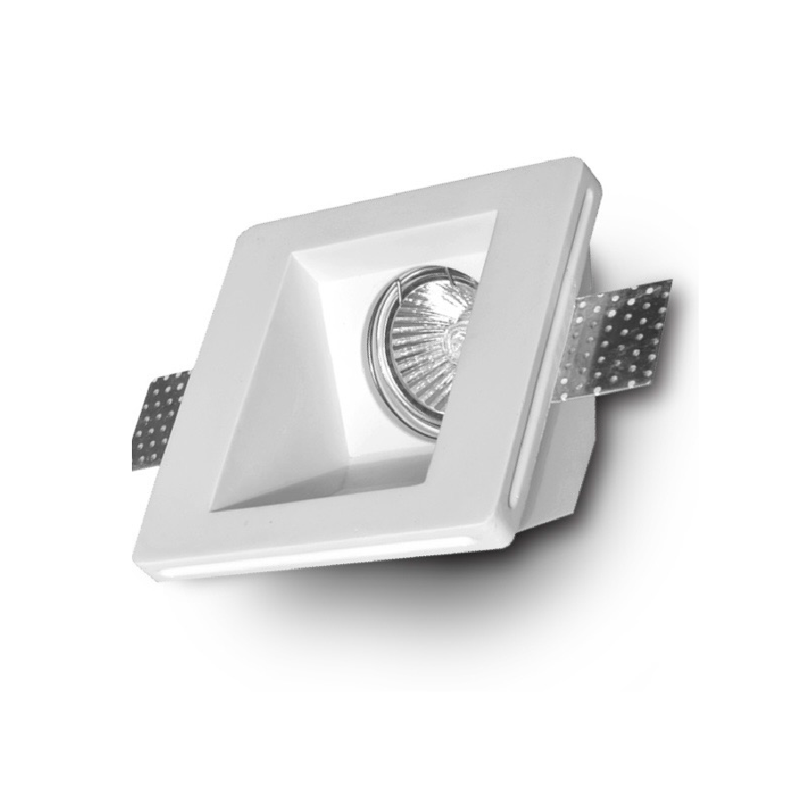 Adjustable Square Recessed Gypsum Ceiling Light Fixture